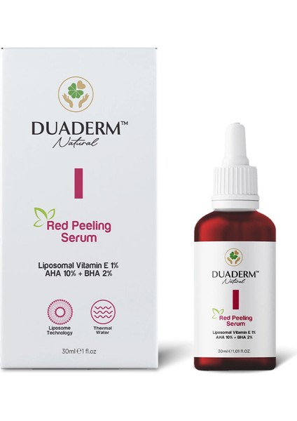 Akne Karşıtı, Onarıcı Red Peeling Serum (Aha 10% Bha %2 Liposomal Vite 1%) 30 ml fiyatları