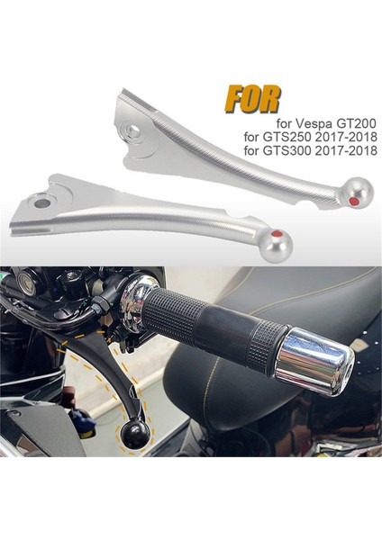 Vespa Gt 200 Gts 250 300 2017-2021 Için Motolet Modifiyeli Debriyaj Fren Kolu Debriyaj Kolu Motolet Parçaları Gümüş (Yurt Dışından) indirimleri