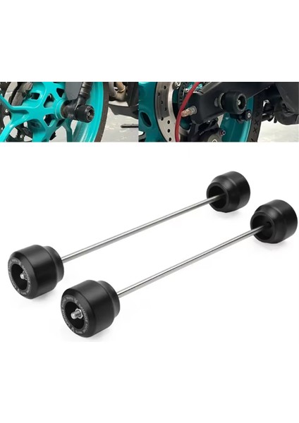Motolet Ön ve Arka Tekerlek Aksları Koruyucu Ped Gövde Koruma Çubukları Yamaha Mt-03 2021-2024 Için Çarpışma Önleyici Çubuklar (Yurt Dışından) modelleri