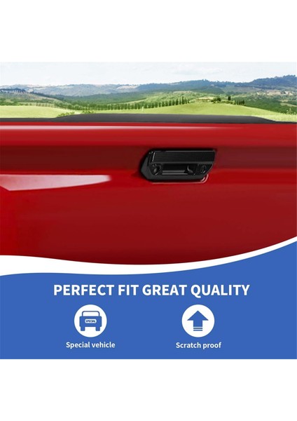 Chevrolet Colorado Gmc Canyon 2023 2024 Aksesuarları Karbon Fiber Stili Için Araba Bagaj Kapağı Kolu Kapağı Döşemesi (Yurt Dışından) fiyatları