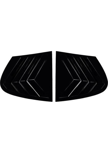 Araba Arka Üçgen Pencere Panjurları Panjurlar Perdeler Kapak Trim Bmw 1 Serisi E87 2005-2011 Parlak Siyah (Yurt Dışından)