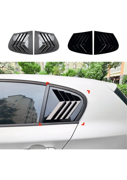 Araba Arka Üçgen Pencere Panjurları Panjurlar Perdeler Kapak Trim Bmw 1 Serisi E87 2005-2011 Parlak Siyah (Yurt Dışından) fırsatları