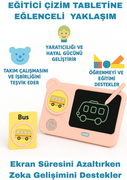 Sihirli Sesli Çizim Tableti Eğitici Oyuncak Çocuk-Türkçe&ingilizce Öğretici Resim Tableti indirimleri