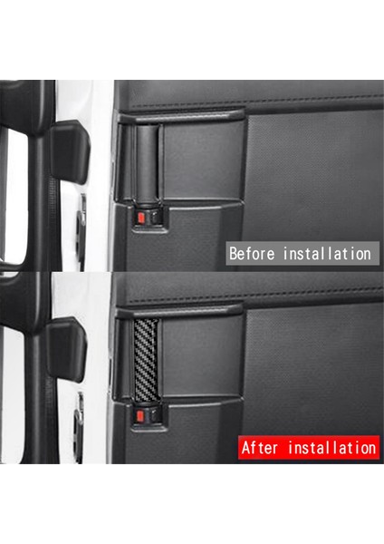Araba Orta Kapı Kolu Trim Sticker Iç Kol Dekoratif Şerit Toyota Roomy 2022 Karbon Fiber Desen (Yurt Dışından) modelleri