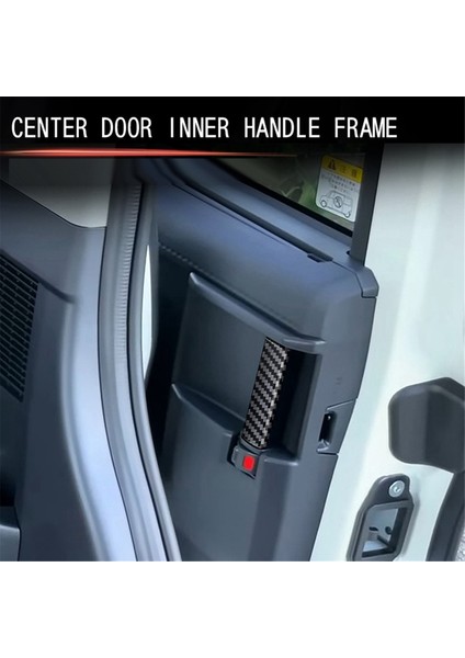 Araba Orta Kapı Kolu Trim Sticker Iç Kol Dekoratif Şerit Toyota Roomy 2022 Karbon Fiber Desen (Yurt Dışından) indirimleri