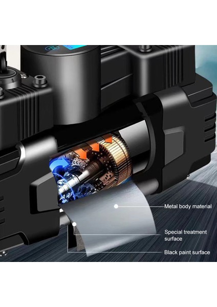 12V 150PSI Araba Lastiği Pompası Taşınabilir Otomatik Hava Pompası Dijital Ekranlı Elektrikli Araba Lastiği Şişirme Makinesi Vakuma Kadar Lastik Pompası B (Yurt Dışından) fırsatları
