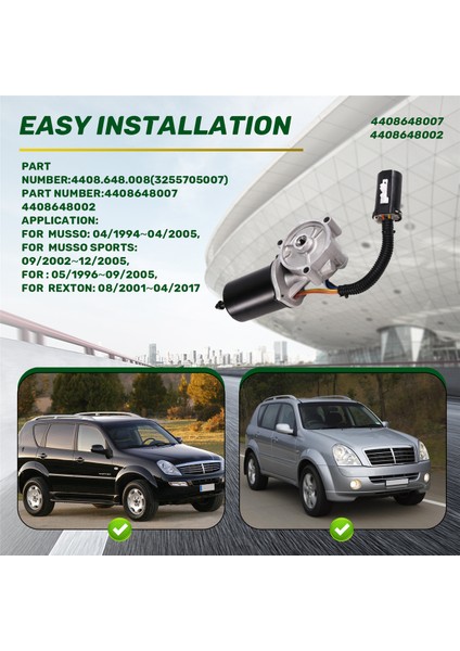 4408648007 Ssangyong Musso Sports 4WD Için Araç Transfer Kutusu Motor Şanzımanı 4408.648.008 4408648002 Gümüş 3255705007 (Yurt Dışından) indirimleri