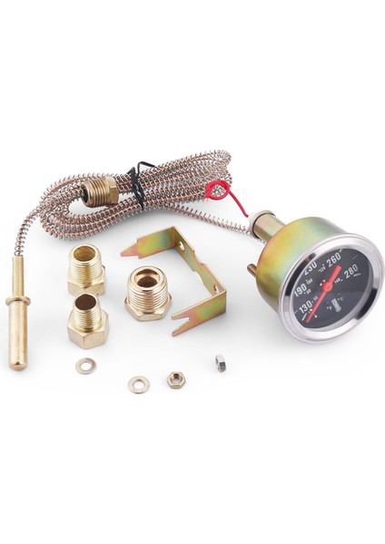 2 Inç 52MM Mekanik 12V Su Sıcaklık Ölçer 50-140℃/130-280℉ Sensörlü Su Sıcaklık Ölçer Araba Sayacı (Yurt Dışından) modelleri