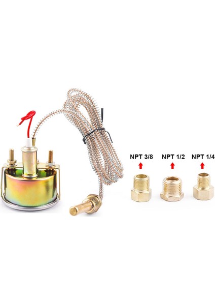 2 Inç 52MM Mekanik 12V Su Sıcaklık Ölçer 50-140℃/130-280℉ Sensörlü Su Sıcaklık Ölçer Araba Sayacı (Yurt Dışından) indirimleri
