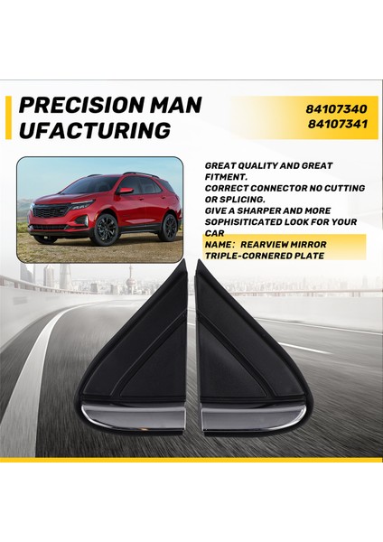 Ön Çamurluk Dikiz Aynası Üç Köşeli Plaka Döşeme 84107340 84107341 Chevy Explorer Equinox 2018-2023 Için (Yurt Dışından) indirimleri