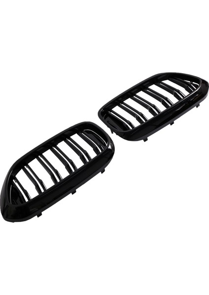 Ön Tampon Izgaraları Bmw 5 Serisi G30/G31/G38 530I 540I 550I Çift Parlak Siyah Için Çift Çizgili Yarış Izgaraları (Yurt Dışından) fiyatları