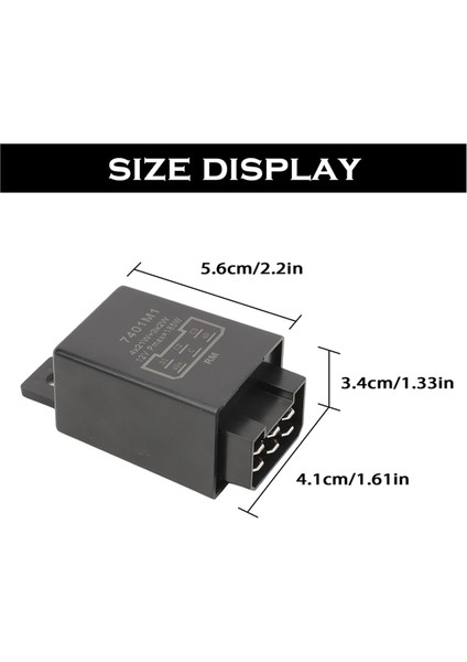 12V 21W 6-Pin Flaşör Rölesi Traktör Gösterge Rölesi 335200160 54229002 Traktör Kla Araba Kamyonlar Için (Yurt Dışından) fiyatları