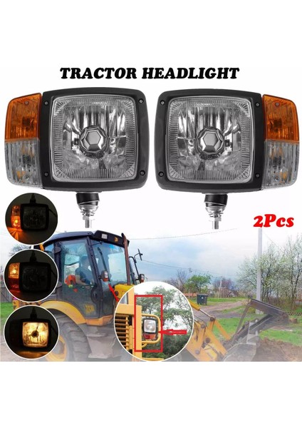 Traktör Römork LED Farlar 24V Dönüş Sinyali Gösterge Lambası Ekskavatör Jcb Teleskopik Yükleyici Forklift Için Çalışma Lambası (Yurt Dışından) modelleri