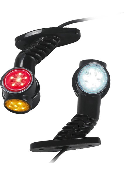 2x LED Işaret Işığı Yan Işık Eğimli Yan Işaret Işığı Kamyon Römork Kamyon 12V-24V Için (Yurt Dışından)