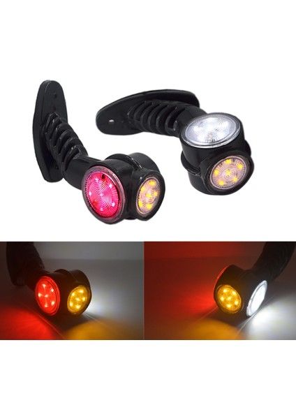 2x LED Işaret Işığı Yan Işık Eğimli Yan Işaret Işığı Kamyon Römork Kamyon 12V-24V Için (Yurt Dışından) fırsatları