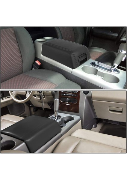 Ford F-150 F150 Lincoln Mark Lt 2004-2008 Kol Dayanağı Mandalı Kutusu Ped B Için Araç Orta Konsol Kol Dayanağı Kapağı Kapağı GECS-004-BK (Yurt Dışından) fırsatları