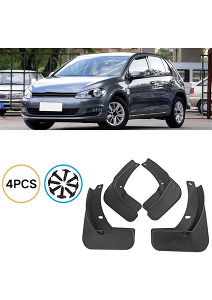 Vw Golf 7 Mk7 2014-2017 Araba Aksesuarları Için 4 Adet Araba Çamurluk Çamurlukları Sıçrama Çamurluk Çamurluğu (Yurt Dışından) modelleri