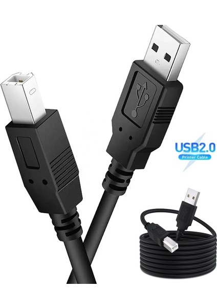Printer Cable (Filtreli) USB 2.0 Yazıcı Kablosu Hp Epson Canon Xerox Brother (3 Mt) fiyatları