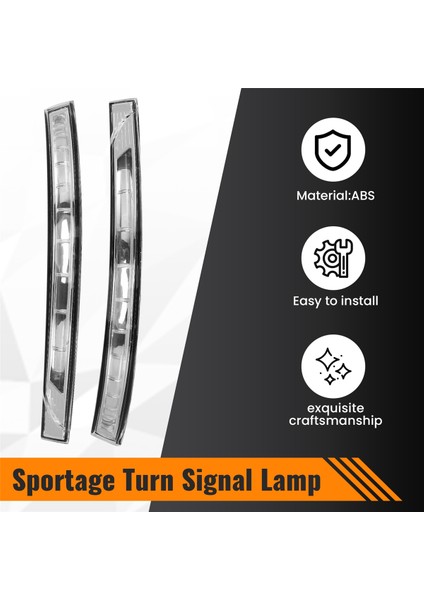 Araba LED Dikiz Aynası Dönüş Sinyal Lambası Kia Sportage Için Dönüş 2011-2014 87614-4T000 87624-4T000 (Yurt Dışından)