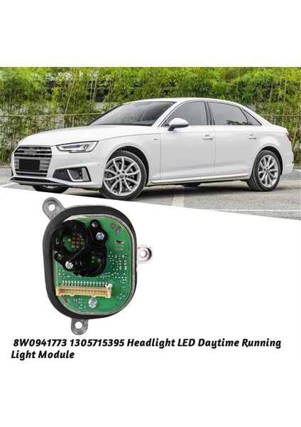 Audi A4 S4 2017-2019 Için Sol Ön Far Gündüz Farı Modülü 8W0941773 LED Gündüz Farı Kontrol Ünitesi 1305715395 (Yurt Dışından) fırsatları