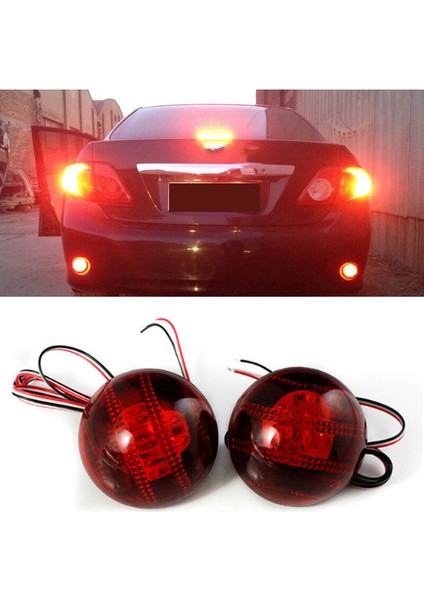 Toyota Corolla 2007-2010 Için 2x Araba LED Arka Tampon Lambası Reflektörlü Arka Fren Lambası (Yurt Dışından) indirimleri