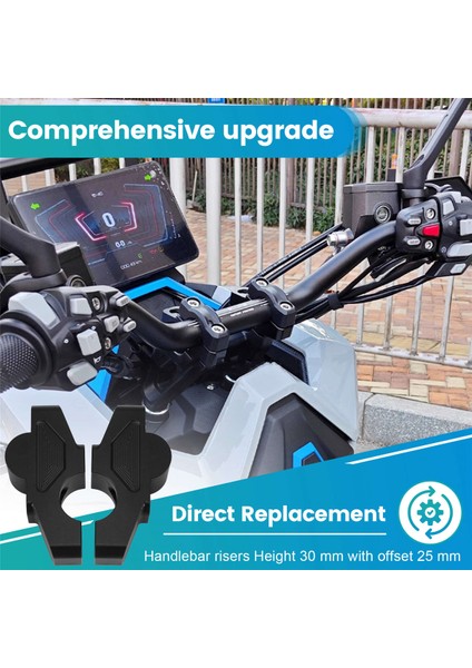 Scooter Aksesuarları Gidona Takma Kelepçe Uzatma Adaptörü Zontes 368G 368G Adv 2024- (Yurt Dışından) indirimleri