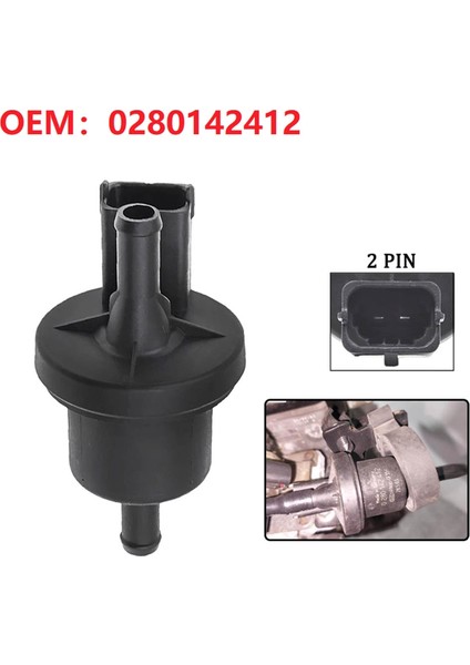 0280142412 Ford Focus C-Max Mk3 (Dyb) Volvo V50 C30 S40 Mazda 5 3 I 9BV000007AA 3M519D289 Için Yeni Vakum Valfi Solenoidi (Yurt Dışından) indirimleri