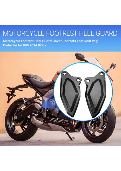 Motolet Ayak Dayama Yeri Topuk Koruyucu Kılıfı Arka Setler Ayak Dayama Yeri Mandalı Koruyucu Daytona 660 2024 Siyah (Yurt Dışından) fırsatları