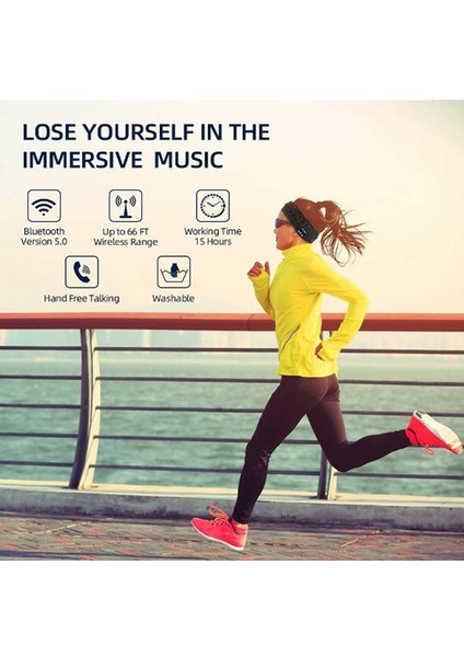 Kablosuz Bluetooth Kulaklıklar Kulaklıklar Saç Bandı USB Spor Salonu Fitness (Yurt Dışından) fiyatları