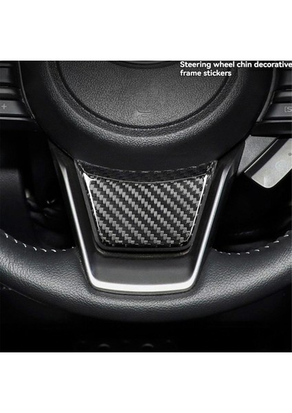 Araba Iç Direksiyon Simidi Alt Sticker Iç Kapak Gerçek Sert Karbon Fiber Subaru Impreza 2024 Crosstrek 2024 (Yurt Dışından) fiyatları