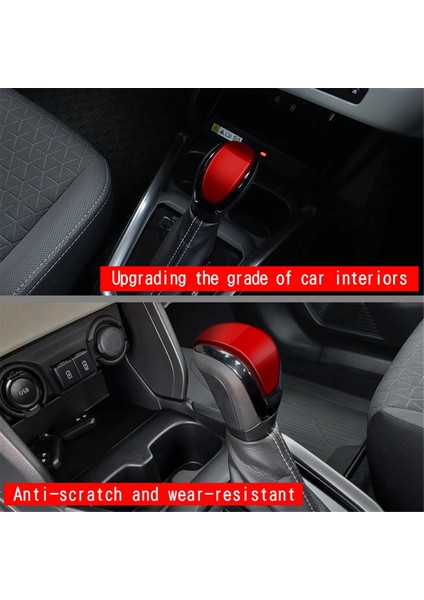 Araba Vites Başlığı Trim Sticker Vites Topuzu Trim Iç Aksesuarları Suzuki Swift 2024 Kırmızı (Yurt Dışından) fiyatları