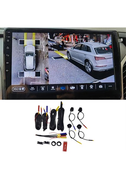 360 Araç Kamerası Panoramik Çevre Görünümü 1080P Ahd Ön Arka Sol Sağ Görünüm Kamerası Android Araç Radyo Sistemi Için (Yurt Dışından) fırsatları