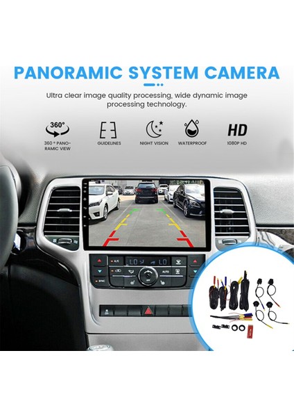 360 Araç Kamerası Panoramik Çevre Görünümü 1080P Ahd Ön Arka Sol Sağ Görünüm Kamerası Android Araç Radyo Sistemi Için (Yurt Dışından) indirimleri