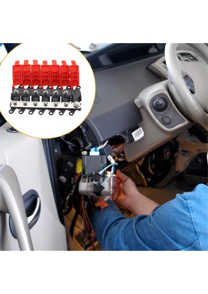 6 Yollu Dağıtım Bloğu Araba Midi Sigorta Kutusu Blok Tutucu 200A Cıvatalı Sigorta Tipi Güç Dağıtımı Karavan Araba Tekne Otobüs (Yurt Dışından) indirimleri