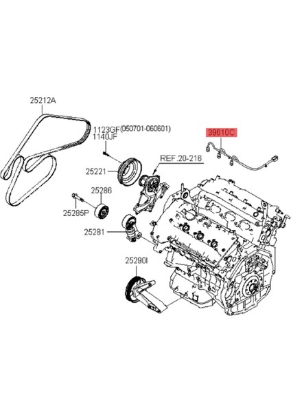 Araba Ateşleme Bobini Kablo Demeti 39610-3C010 Hyundai Azera Sonata Santa Fe Veracruz Kıa Amanti Sorento Karnaval 06-14 (Yurt Dışından) indirimleri