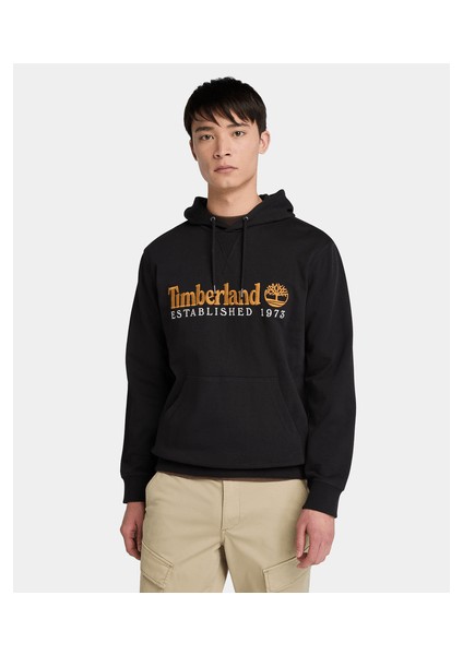 Establıshed 1973 Embroidered Logo Loopba Erkek Siyah Sweatshirt TB0A5MX80011