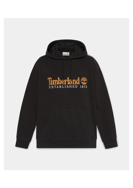 Establıshed 1973 Embroidered Logo Loopba Erkek Siyah Sweatshirt TB0A5MX80011 indirimleri