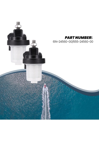 Yamaha Dıştan Takma Tekne Motoru Için 2 Takım Yakıt Filtresi Su Ayırıcı 9.9hp 15HP 20HP 25HP 30HP 40HP 61N-24560-00 (Yurt Dışından) fırsatları
