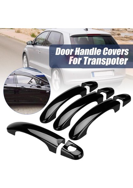Transporter T5 T6 2003-2015 Caddy 2003-2015 Touran 2003-2015 Için Siyah Araç Kapı Kolu Kaplaması (Yurt Dışından) modelleri