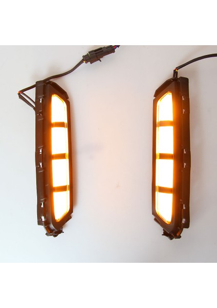 2pcs Ön Tampon LED Gündüz Çalışan Lamba Lambası Sarı Dönüş Sinyali Işığı ile Hyundai Elantra 2019 2020 Için (Yurt Dışından)