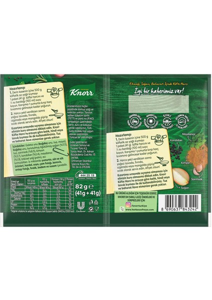 Köfte Harcı 82 gr x 4 Adet