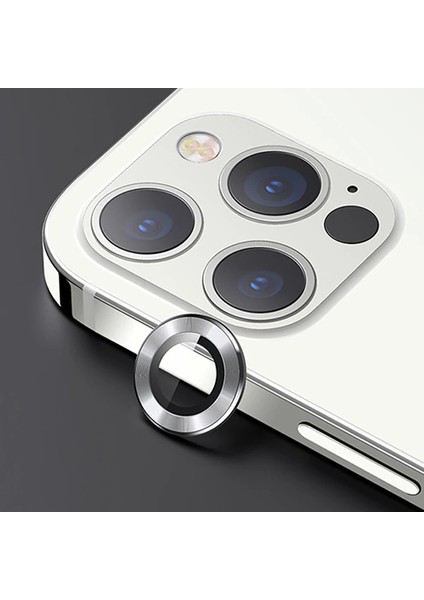 Usams Iphone 12 Pro Max 3D Metal Çerçeveli Kamera Lens KORUYUCU-(1903) - KT5375-4981