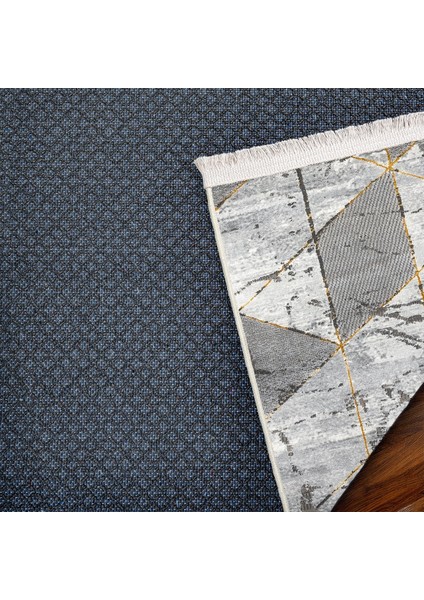 Gri Geometrik Etnik Modern Desenli Pamuk Makinada Yıkanabilir Hav Toz Vermez Leke Tutmayan Kaymaz Taban Dijital Makine Baskı Salon Yolluk Mutfak Halı modelleri