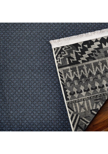 Geometrik Siyah Pamuk Dikdörtgen Modern Desenli Pamuk Makinada Yıkanabilir Hav Toz Vermez Leke Tutmayan Kaymaz Taban Dijital Makine Baskı Salon Yolluk Mutfak Halı indirimleri