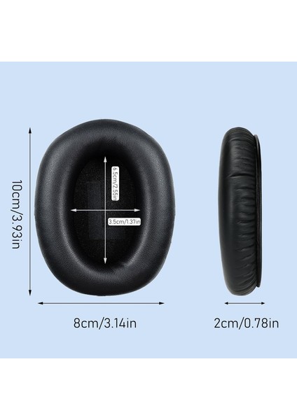 Logitech G Pro/g Prox/ 433/233/PROX2 ile Uyumlu Kulaklık Pedi Yastıkları Yedek Kulak Pedleri Kulaklık Sünger Yastık Earpad (Siyah)