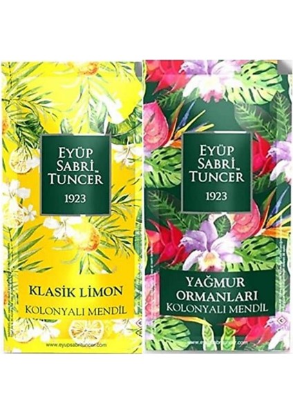 Est K.limon ve Yağmur Ormanları Kokulu Kolonyalı Mendil 300 Adet