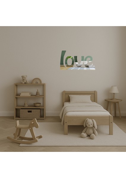 Aşk Temalı Kalp Motifli Duvar Aynalı Tablosu - KT1837-6482 fırsatları