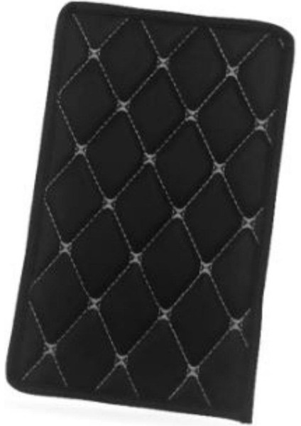 Kol Dayama Örtüsü Kare Siyah Deri Gümüş Desen modelleri