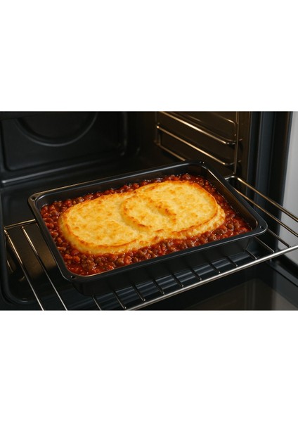 Emaye Fırın Tepsisi Kare Siyah 42X38