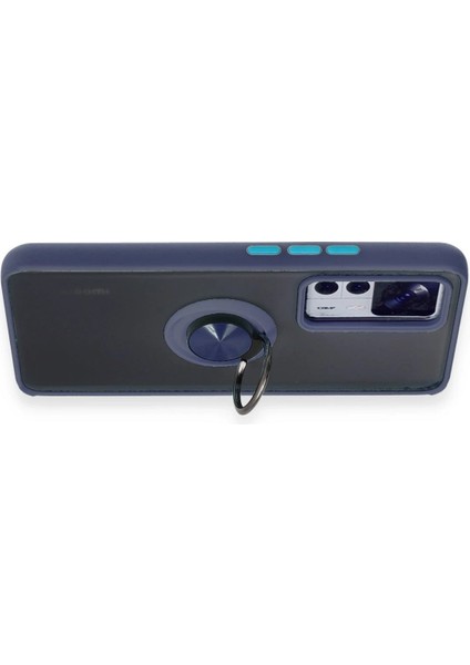 Xiaomi Mi 12T Pro Kılıf Montreal Yüzüklü Silikon Kapak - Lacivert - KT5282-7673 modelleri